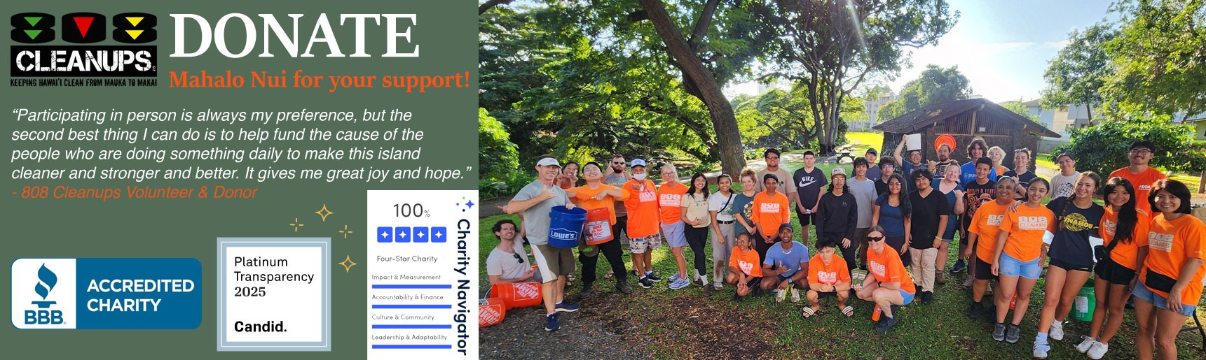 Donate to support 808 Cleanups!