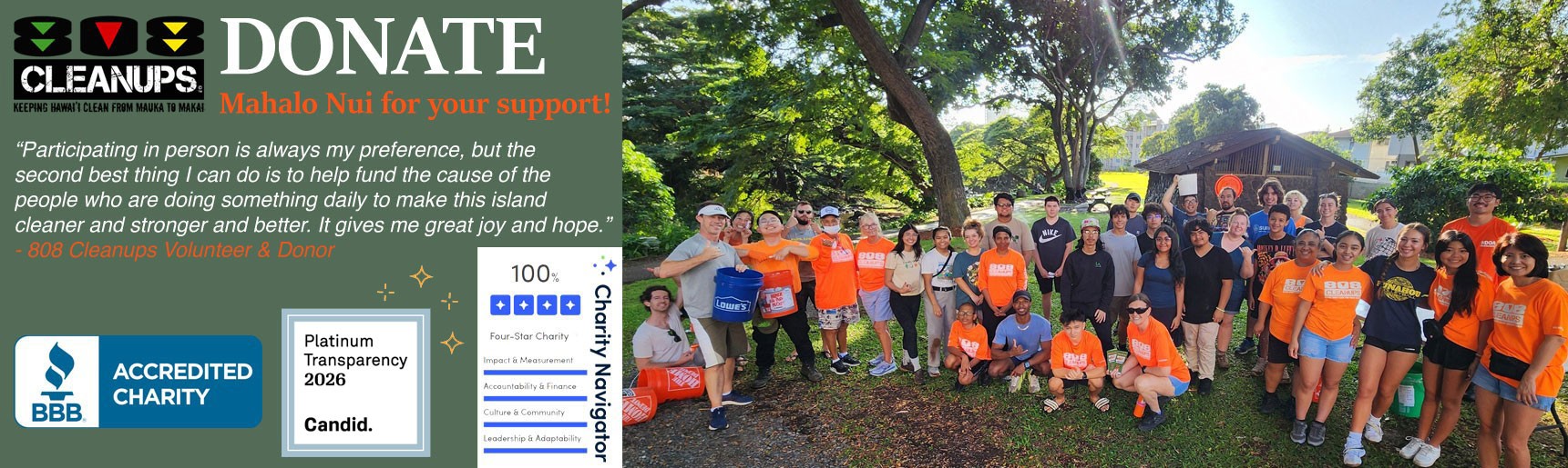 Donate to support 808 Cleanups!